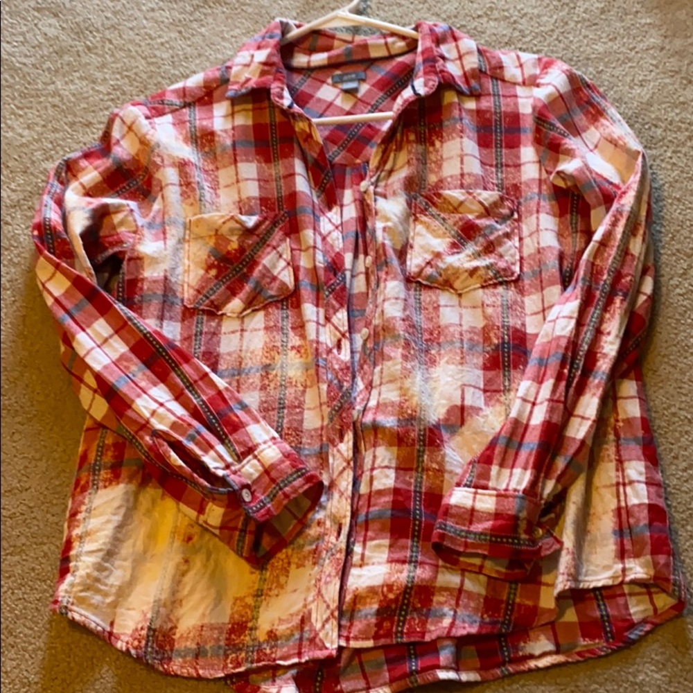Bleached flannel